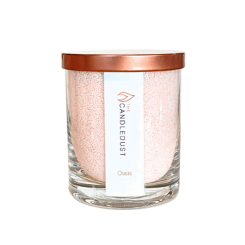 CandleDust - Oasis Jar Candle - Candle in a glass jar with 160g of scented powder wax