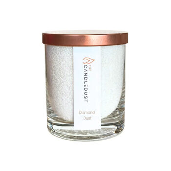 CandleDust - Diamond Dust Jar Candle - Candle in a glass jar with 160g of scented powder wax