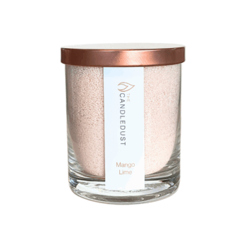 CandleDust - Mango Lime Jar Candle - Candle in a glass jar with 160g of scented powder wax