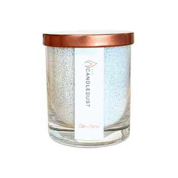CandleDust - Gin and Tonic Jar Candle - Candle in a glass jar with 160g of scented powder wax