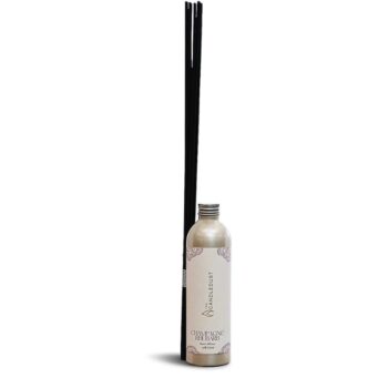 CandleDust - Champagne Rhubarb Diffuser Refill - 250ml of Fruity scented fragrance oil with 12 reed sticks included